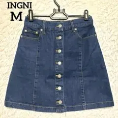 INGNI ブルーデニムミニスカート 綿100% Mサイズ