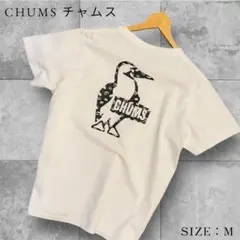 CHUMS チャムス　半袖Tシャツ　バックプリント　 ドーナツ柄　Mサイズ　白