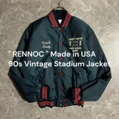 90s【USA製】RENOC ヴィンテージ スタジアムジャケット Y2K L