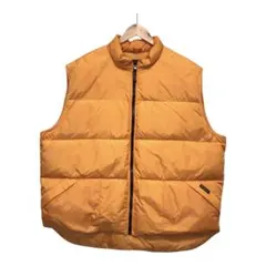 WOOLRICH ウールリッチ　ダウンベスト　ワッペンロゴ　イエロー　2XL