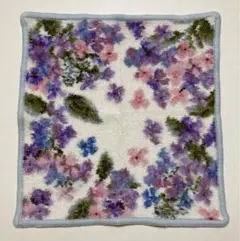 フェイラーハンカチ　レインズギフト　紫陽花　お花　ガーデン緑　お庭　6月の花　雨