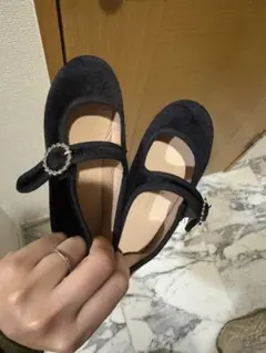 バレエシューズ　ブラック　15cm