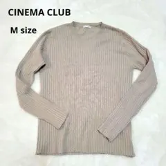 CINEMA CLUB ブラウンベージュ Vネック セーター トップス M 冬物