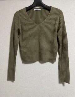 《 fifth coler 》Vネック リブニット セットアップ