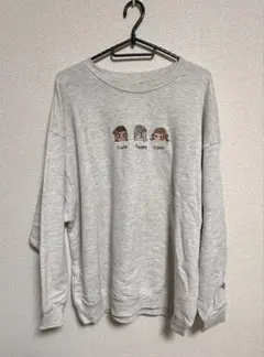 最終値下げ　サンリオ　ペコちゃん　グレー トレーナー LLサイズ