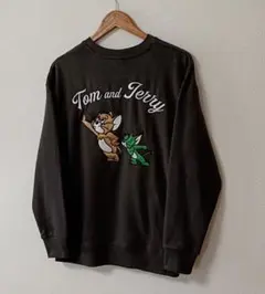 【新品・未使用・タグ付き】トムとジェリー 85周年 ロゴ刺繍 スウェット LL
