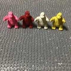 昭和物　ゴジラ 消しゴムフィギュア 4体セット