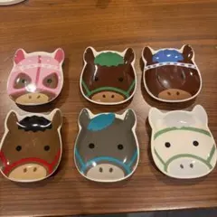 競走馬　カラフルダービー　豆皿