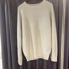 UNIQLOライトグレー クルーネック3Dニット