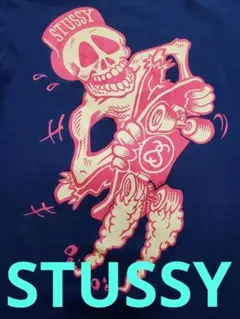 STUSSY✖️スケートボード骸骨 T