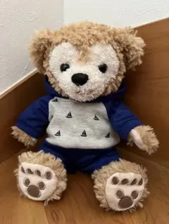 パーカー ブルー×グレー☆ダッフィーS シェリーメイS☆ハンドメイド