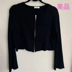 earth music&ecology ダブルジップリブニット　F