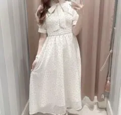 evelyn ドットワンピース