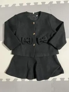 フォーマルドレスとジャケットセット ブラック　冠婚葬祭　90cm