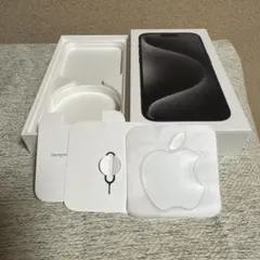 空箱　Apple iPhone 15 Pro 黒