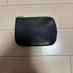 MHL. ブラックレザーコインケース
