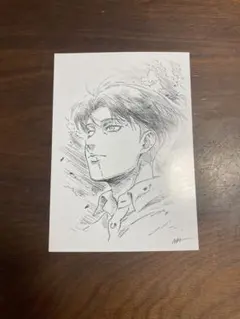 映画 進撃の巨人 10周目 特典 ビジュアルカード リヴァイ 兵長 ポストカード