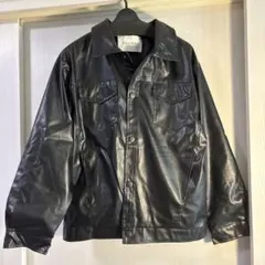 ブラックレザージャケットのサムネイル