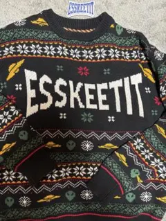 ESSKEETIT ニット セーター ブラック　LIL PUMP HIPHOP