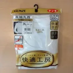 GUNZE メンズ 長袖丸首 3Lサイズ　新品未開封 大きいサイズ