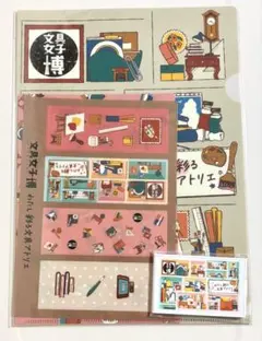 文具女子博2022 クリアファイル&ミラー&杜の文具博クリアファイルセット