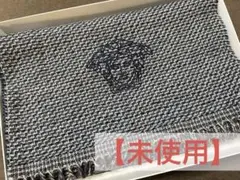 美品】ヴェルサーチ マフラー メデューサ グレカ模様 リバーシブル 黒