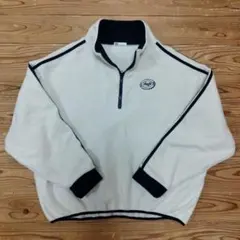 JaVa ジャバ Hoge刺繍 フリース ハーフジップ プルオーバー Lサイズ