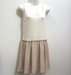 アンドバイピンキー＆ダイアン タンクトップ×フレアスカートドッキングワンピースのサムネイル