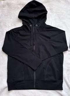 美品❗️セリアント黒 フルジップ フード付きパーカー