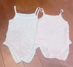 肌着 キャミソール ロンパース　70センチ　2枚セット