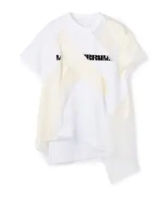 sacai Hank Willis Thomas ドッキングTシャツ 白　1のサムネイル