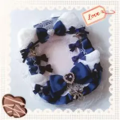 硬質ケース♡トレカデコ♡レースデコ♡ライトネイビー♡ねこ♡天使♡