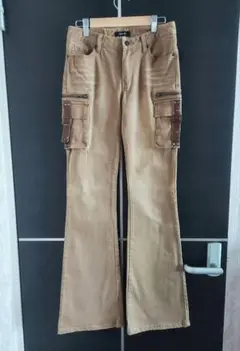 INGNI イング ベージュ カーゴポケット フレアパンツ