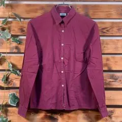 エルエルビーン　L.L.Bean　長袖シャツ　ワインレッド　トップス 良品のサムネイル