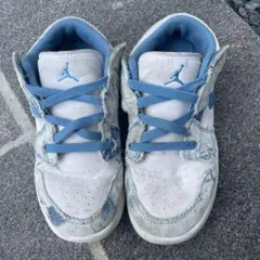 20.5cm Air Jordan ローカットスニーカー ホワイト/ブルー