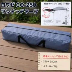 ロワゼ CO-250 オーニング付 ワンタッチタープ 250×250cmのサムネイル