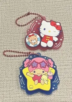 ハローキティ アクリルキーホルダー 2種セット - メルカリ