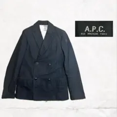 A.P.C. / ネイビー　テーラードジャケット　ダブルジャケット　コットン