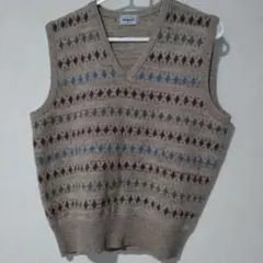 WEATHERCOCK Vネックニットベスト Lサイズ