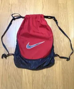 00s NIKE スウィッシュロゴ ナップサック レッド ブラック