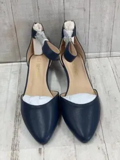[DREAM PAIRS] レディース フラットパンプス 紺 ネイビー 23.5