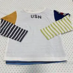 エフオーキッズ　110 ロンT Tシャツ　重ね着