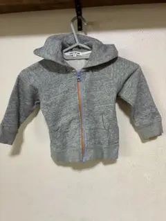 グレー フード付き トレーナー