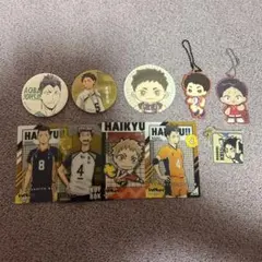 ハイキュー グッズ まとめ売り 缶バッジ キーホルダー カード