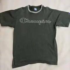 Champion チャンピオン 半袖Tシャツ カーキ Lサイズ