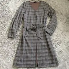 m.i. editorial チェック柄 ロングコート M