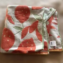 今治タオル　伊織　seto バスタオル オレンジ柄 約70x140 cm