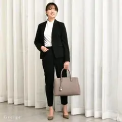 【美品】PERENNE VEICE ヴェイス　グレージュ　2way　トートバッグ