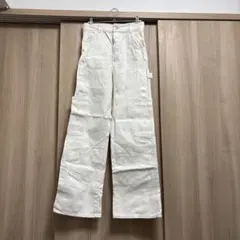 H&M ホワイト カーゴパンツ EUR34