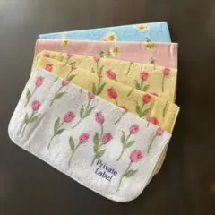 Private Label renoma タオルハンカチ 5枚セット 花柄